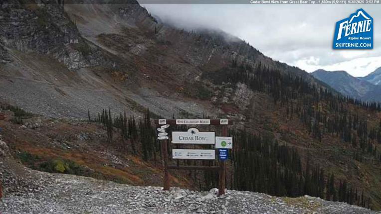 Webcam Fernie: Cedar Bowl