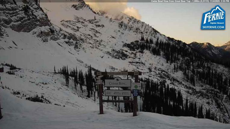 Webcam Fernie: Cedar Bowl