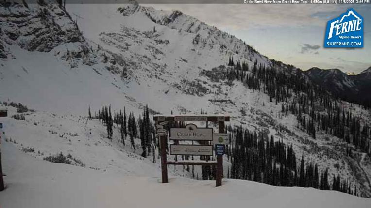 Webcam Fernie: Cedar Bowl