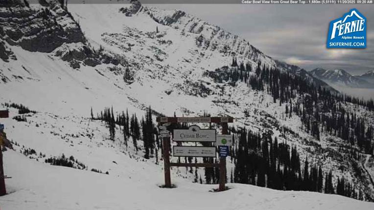 Webcam Fernie: Cedar Bowl