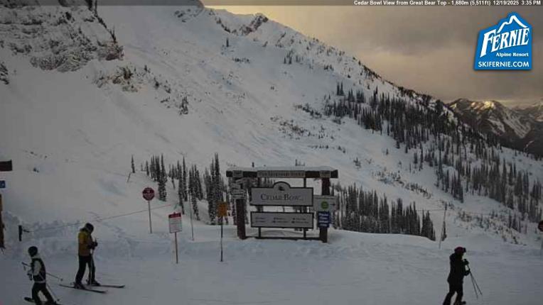 Webcam Fernie: Cedar Bowl