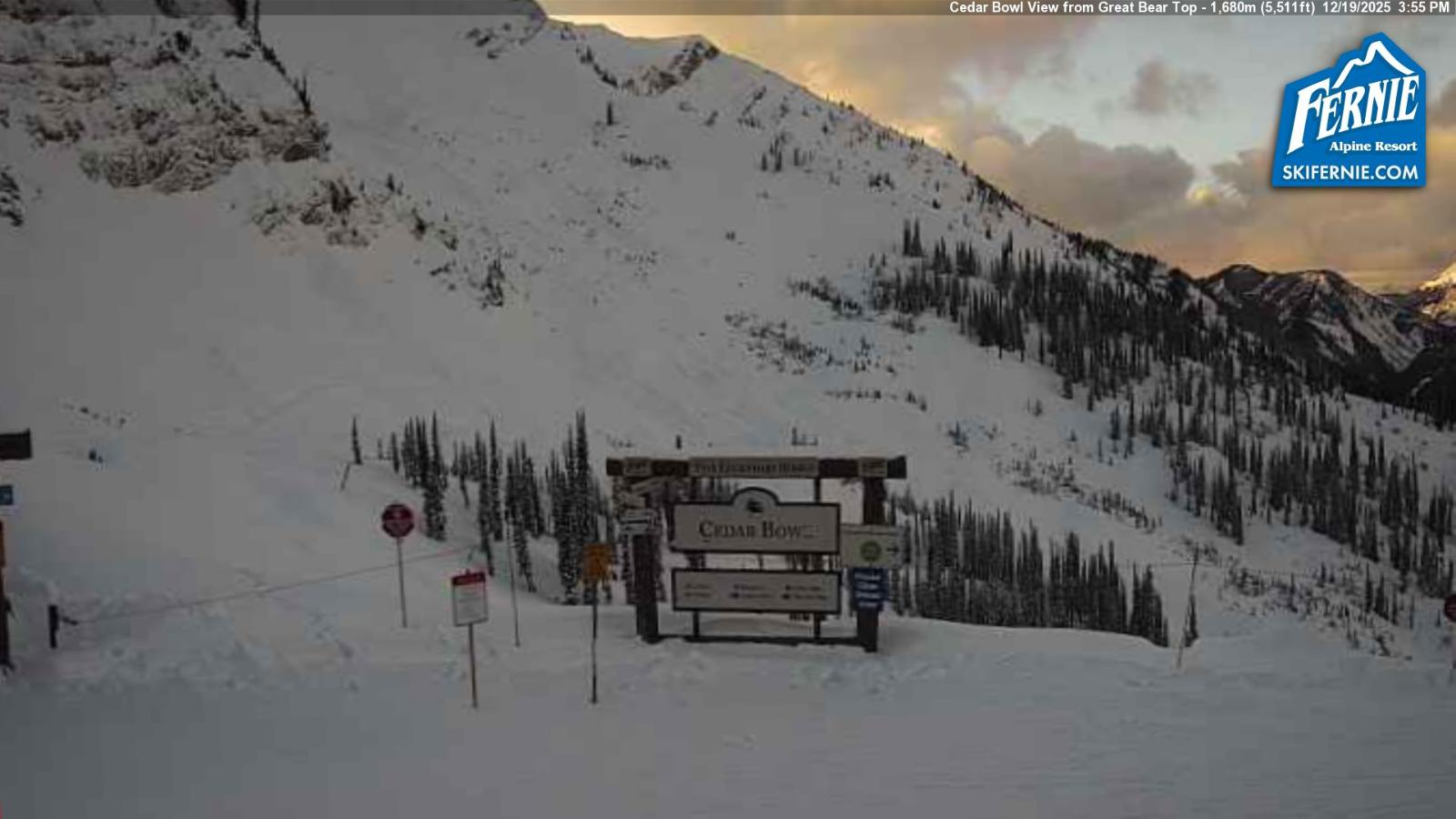 Webcam Fernie: Cedar Bowl