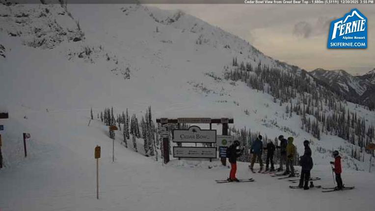 Webcam Fernie: Cedar Bowl