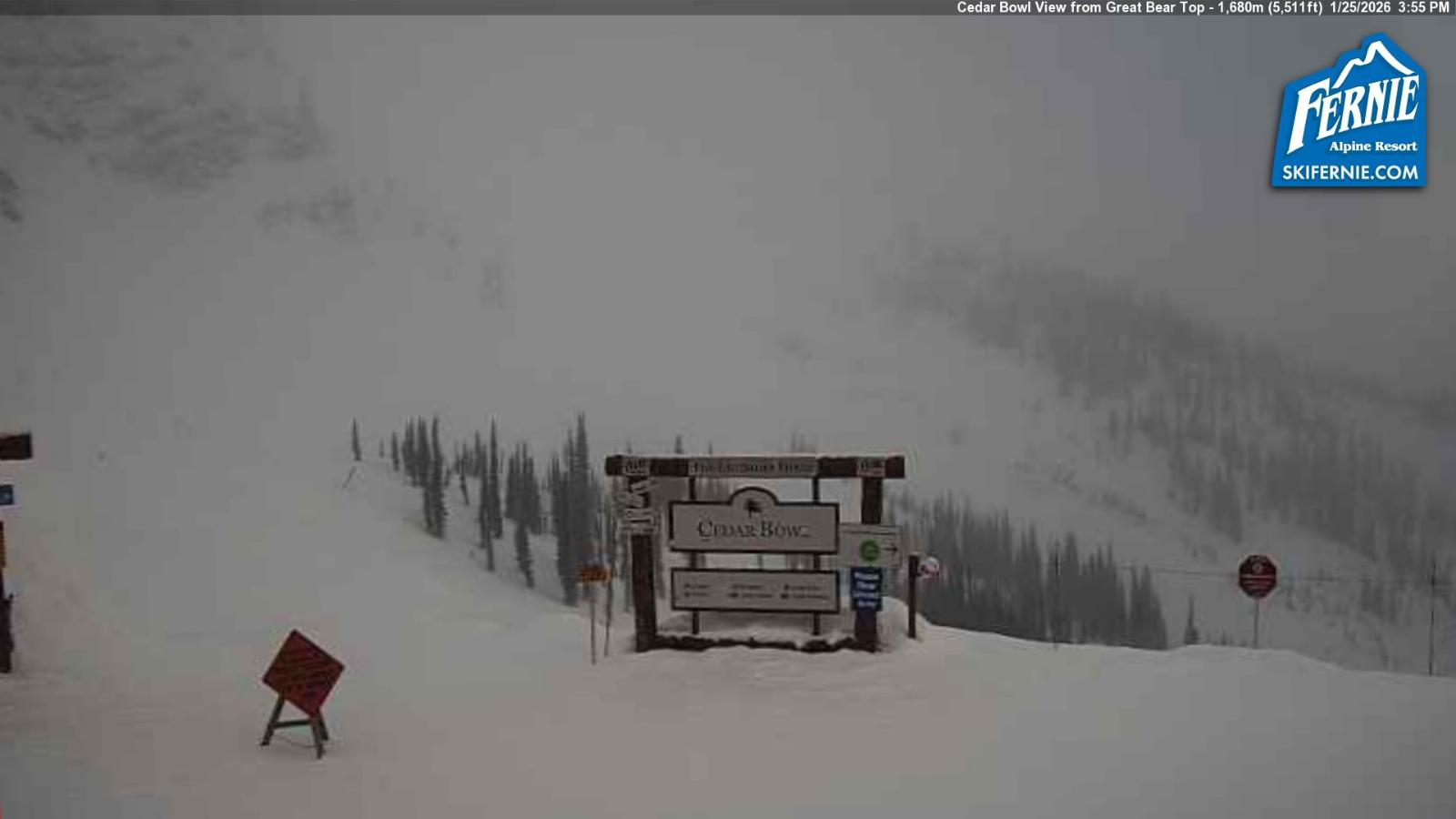 Webcam Fernie: Cedar Bowl