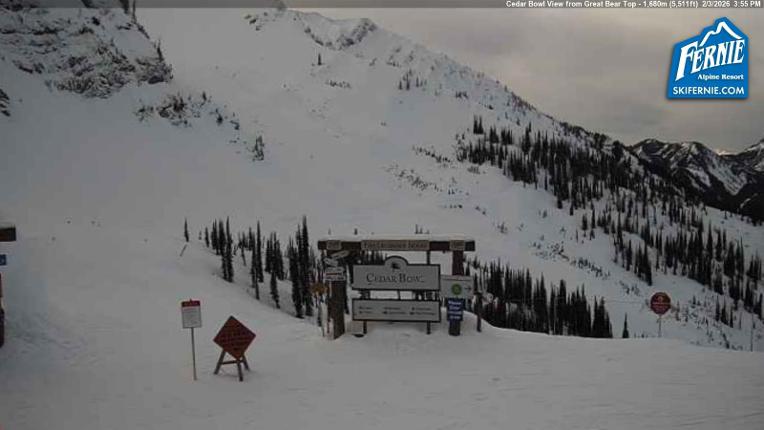 Webcam Fernie: Cedar Bowl