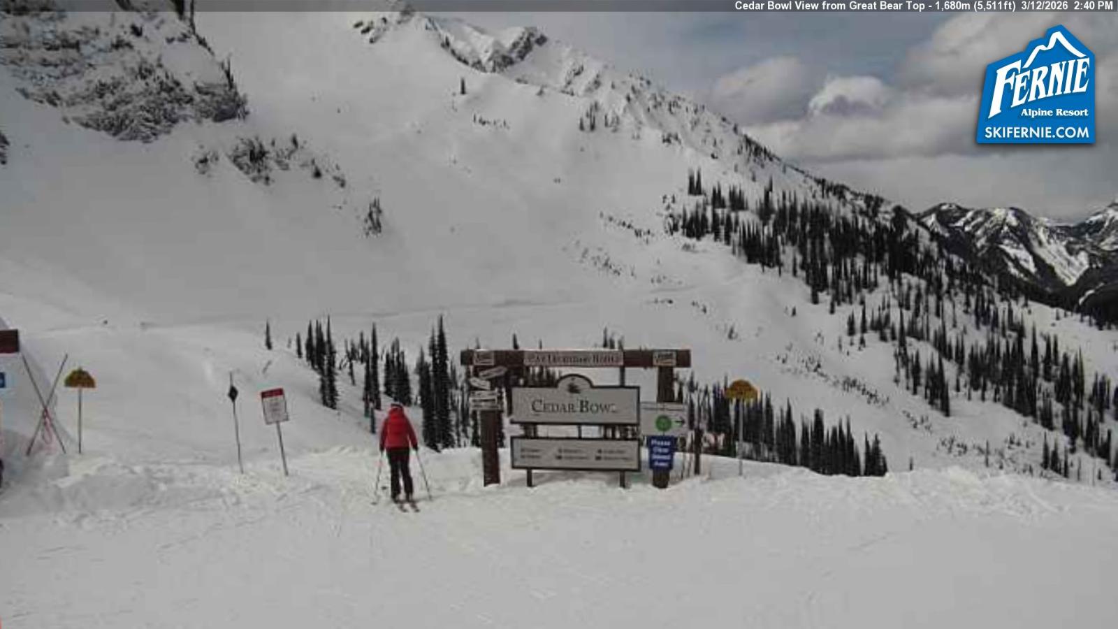 Webcam Fernie: Cedar Bowl