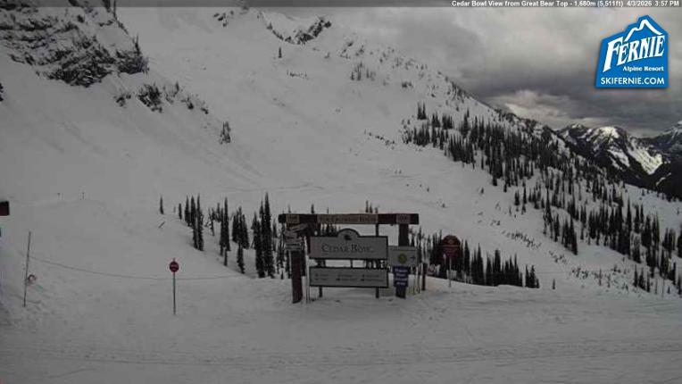 Webcam Fernie: Cedar Bowl