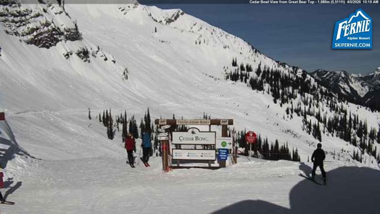 Webcam Fernie: Cedar Bowl