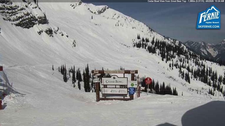 Webcam Fernie: Cedar Bowl
