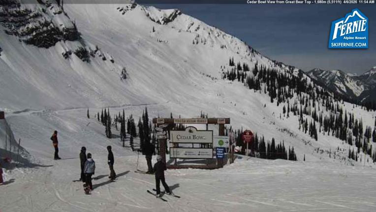 Webcam Fernie: Cedar Bowl