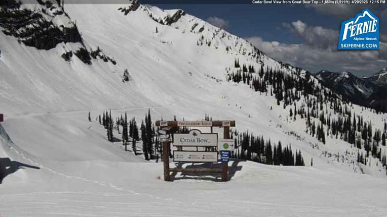 Webcam Fernie: Cedar Bowl