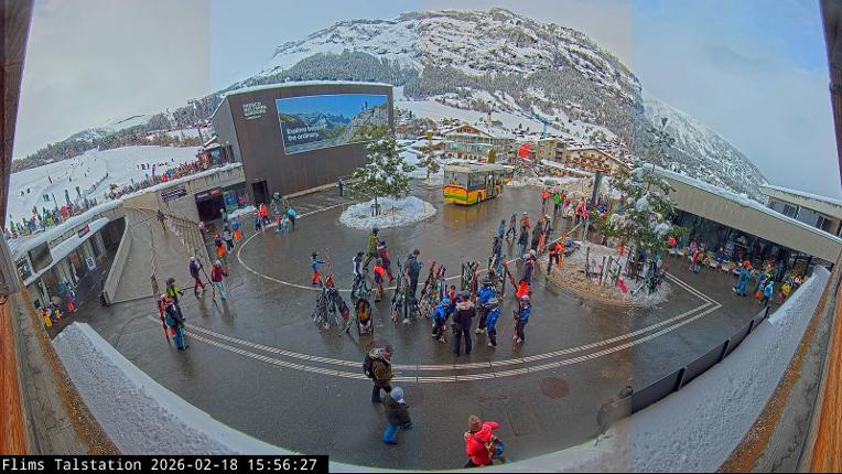 Webcam Flims Laax Falera: Flims Station
