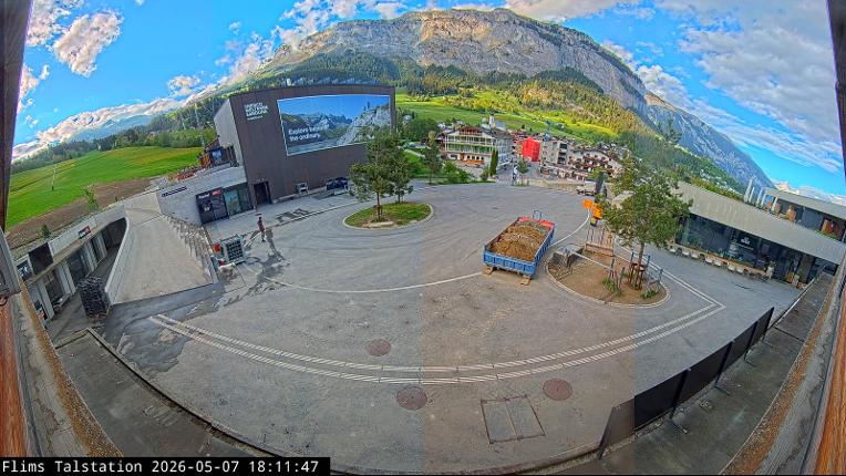 Webcam Flims Laax Falera: Flims Station