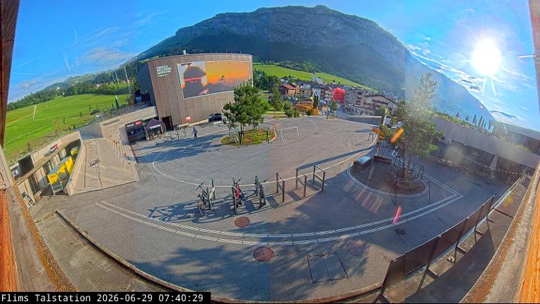 Webcam Flims Laax Falera: Flims Station