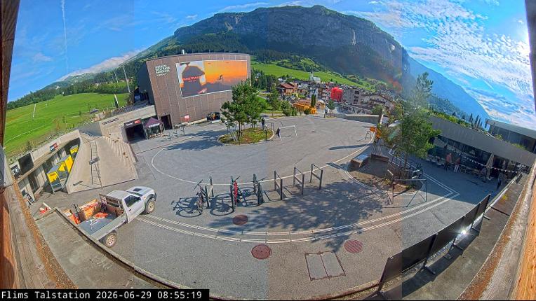 Webcam Flims Laax Falera: Flims Station