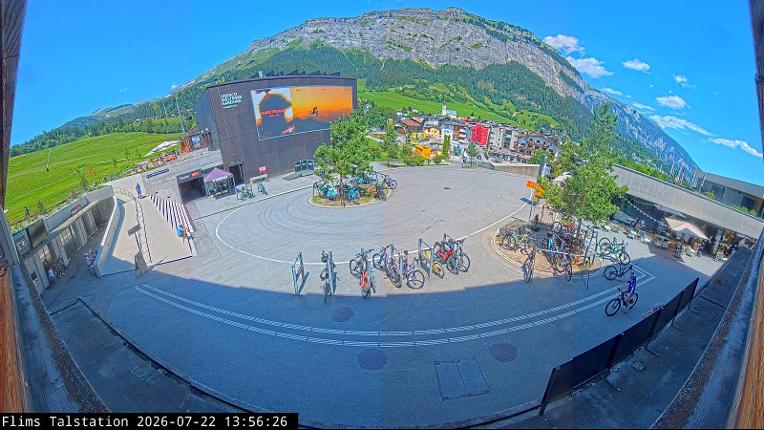 Webcam Flims Laax Falera: Flims Station