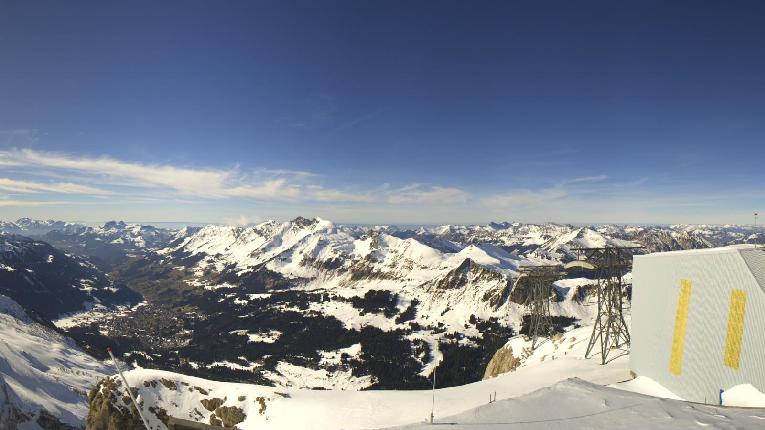 Webcam Glacier 3000: Cabane 2525m