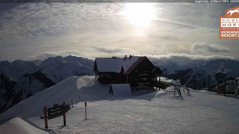 Webcam Kicking Horse: Eagles Eye Restaurant