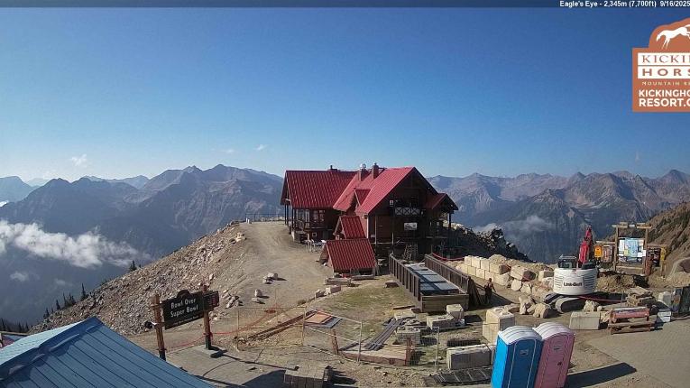 Webcam Kicking Horse: Eagles Eye Restaurant