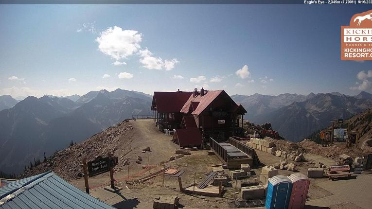 Webcam Kicking Horse: Eagles Eye Restaurant