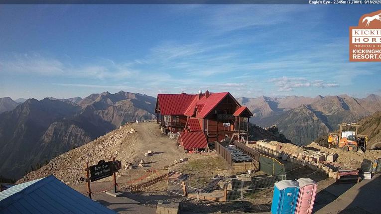 Webcam Kicking Horse: Eagles Eye Restaurant