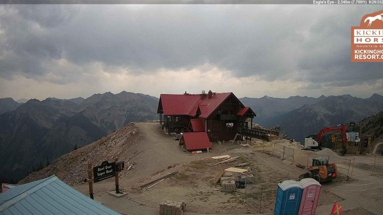Webcam Kicking Horse: Eagles Eye Restaurant