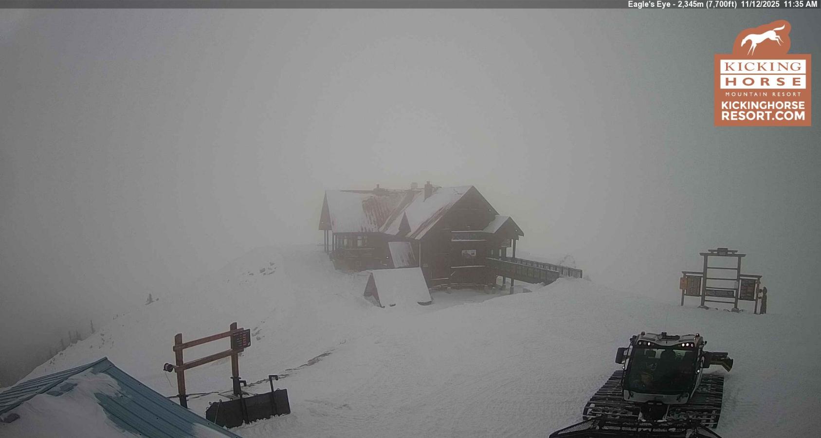 Webcam Kicking Horse: Eagles Eye Restaurant