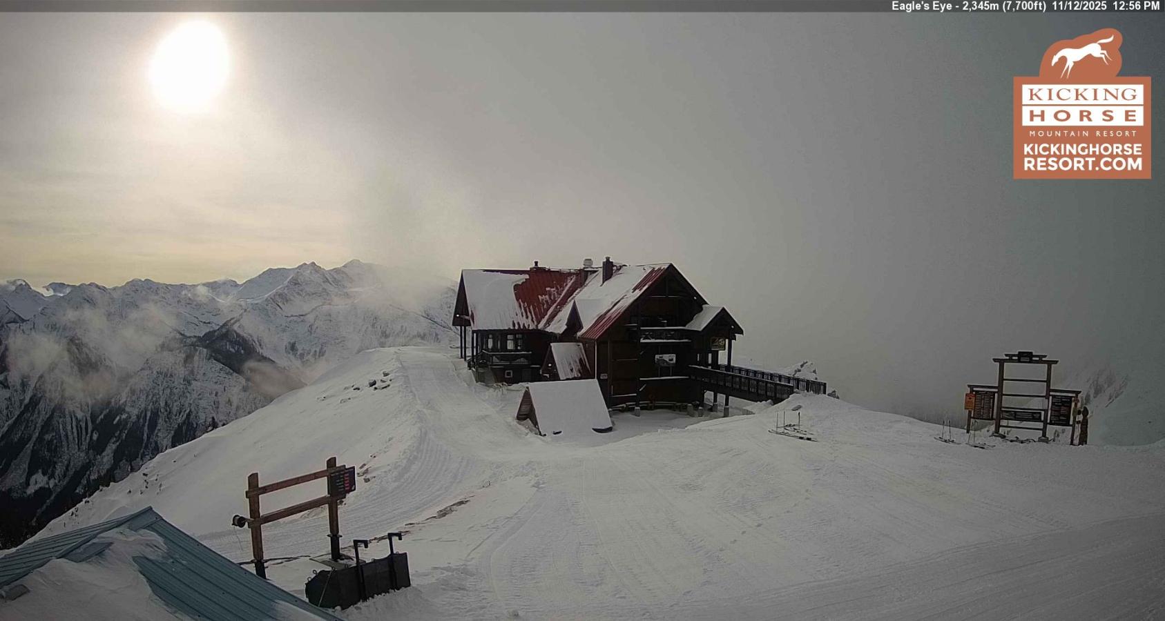 Webcam Kicking Horse: Eagles Eye Restaurant