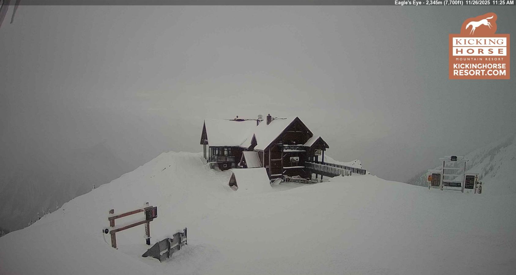 Webcam Kicking Horse: Eagles Eye Restaurant