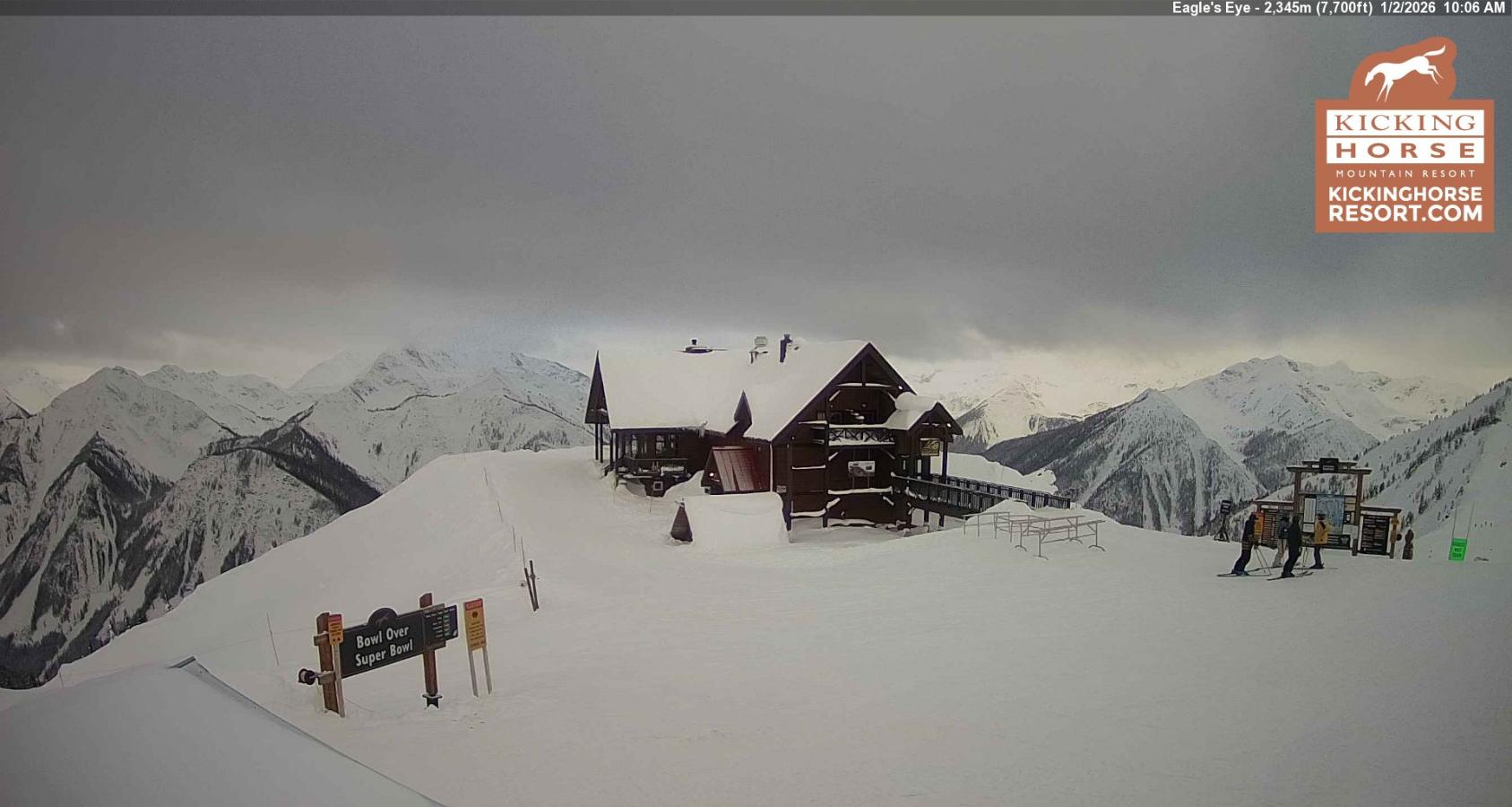 Webcam Kicking Horse: Eagles Eye Restaurant