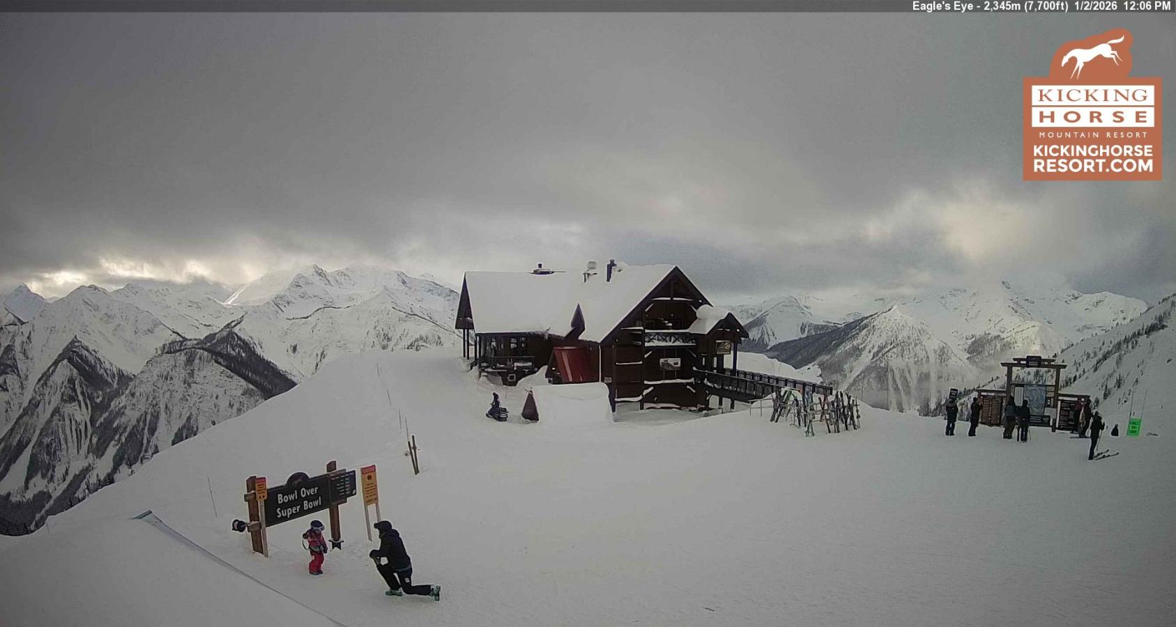 Webcam Kicking Horse: Eagles Eye Restaurant