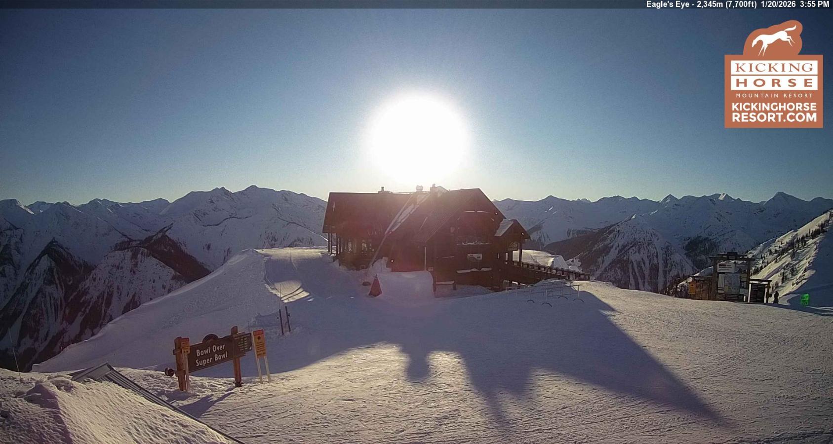 Webcam Kicking Horse: Eagles Eye Restaurant