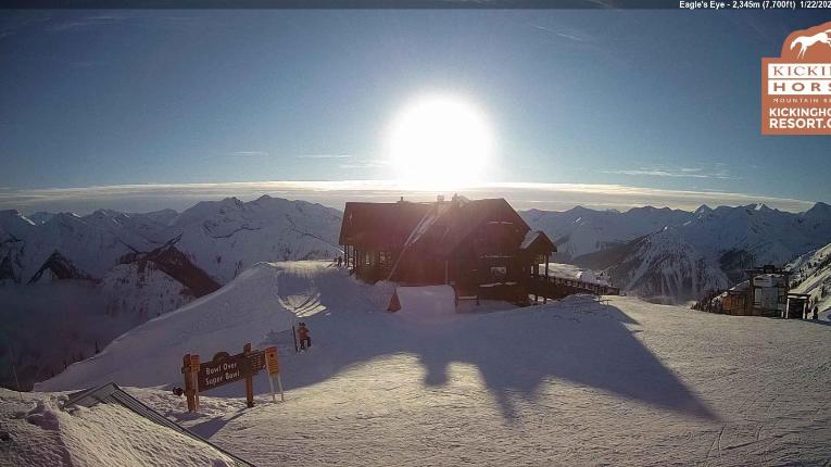 Webcam Kicking Horse: Eagles Eye Restaurant
