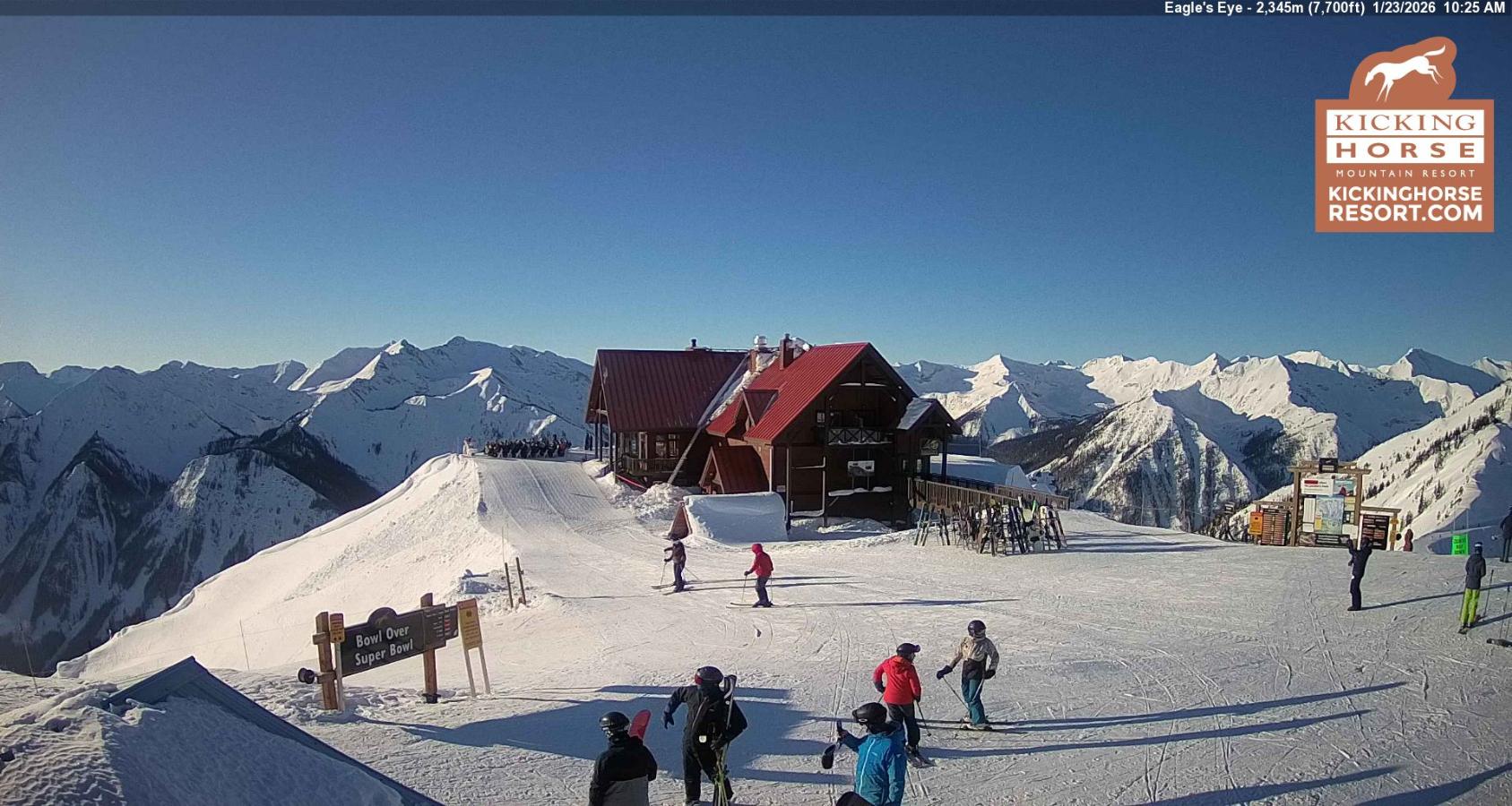 Webcam Kicking Horse: Eagles Eye Restaurant
