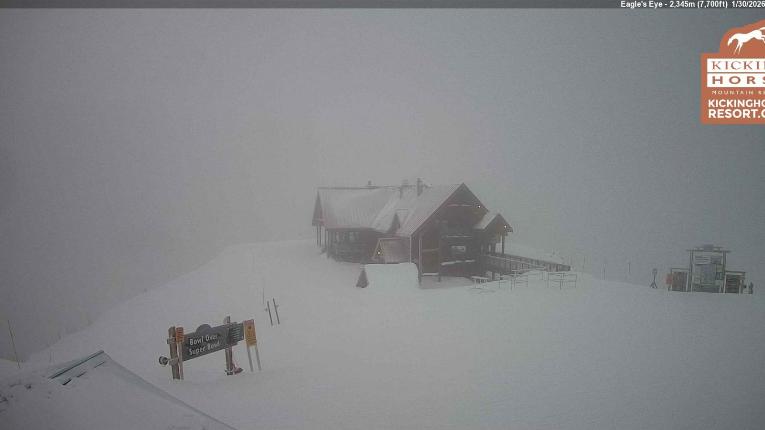 Webcam Kicking Horse: Eagles Eye Restaurant