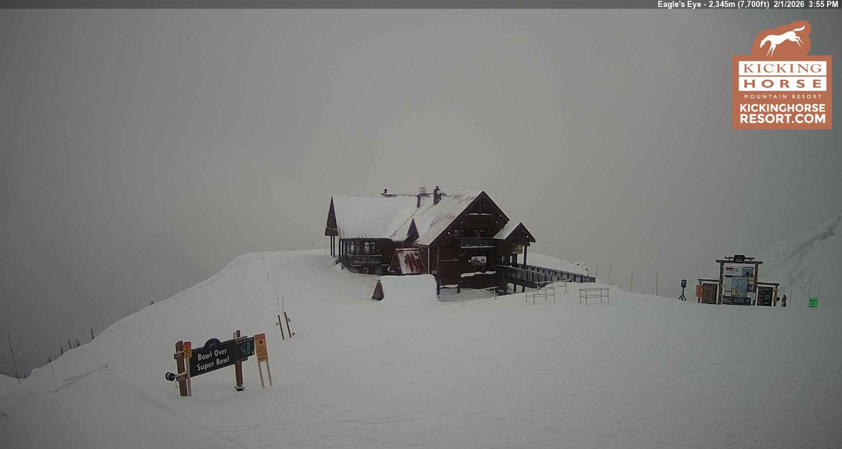 Webcam Kicking Horse: Eagles Eye Restaurant