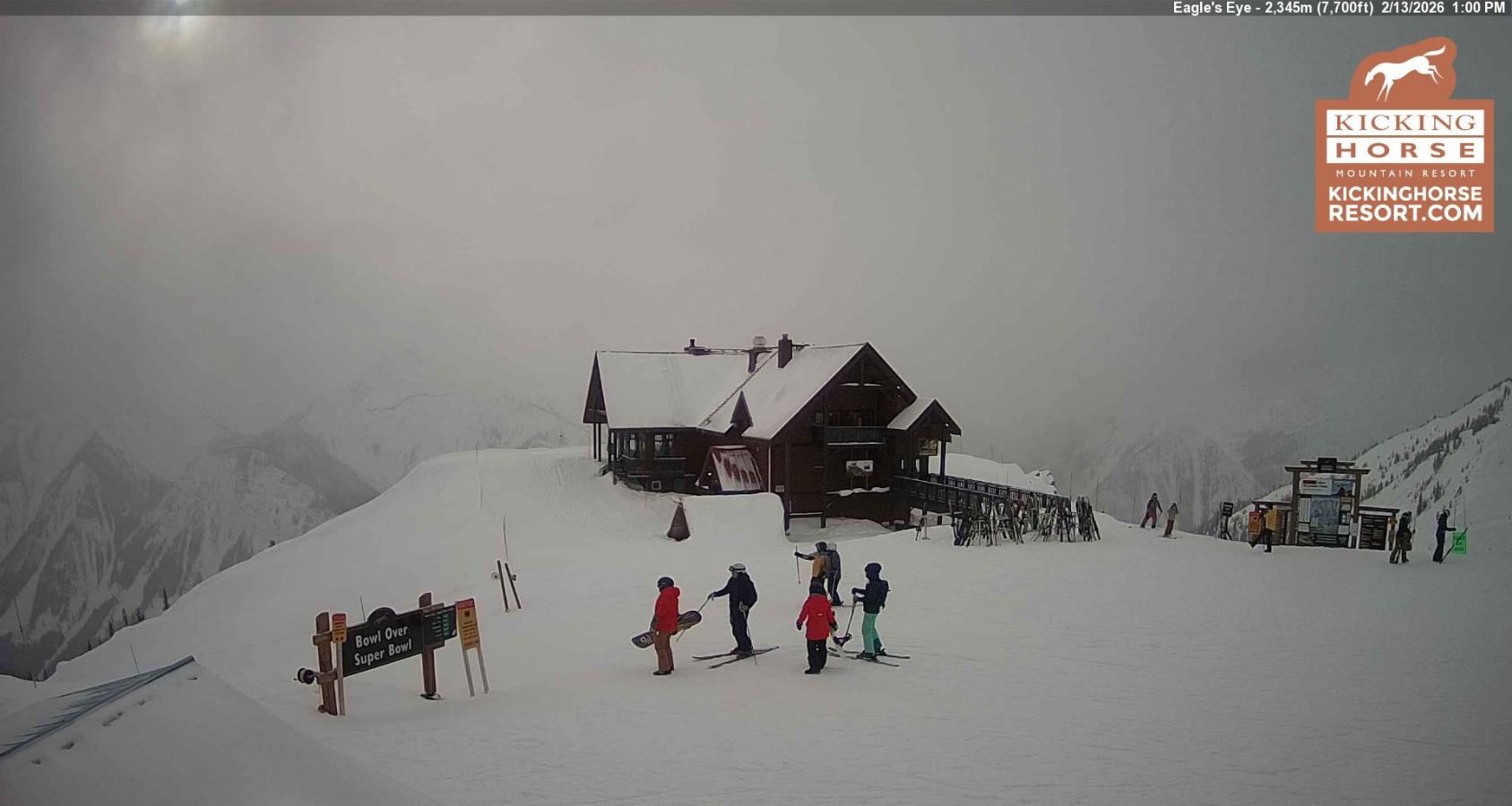 Webcam Kicking Horse: Eagles Eye Restaurant