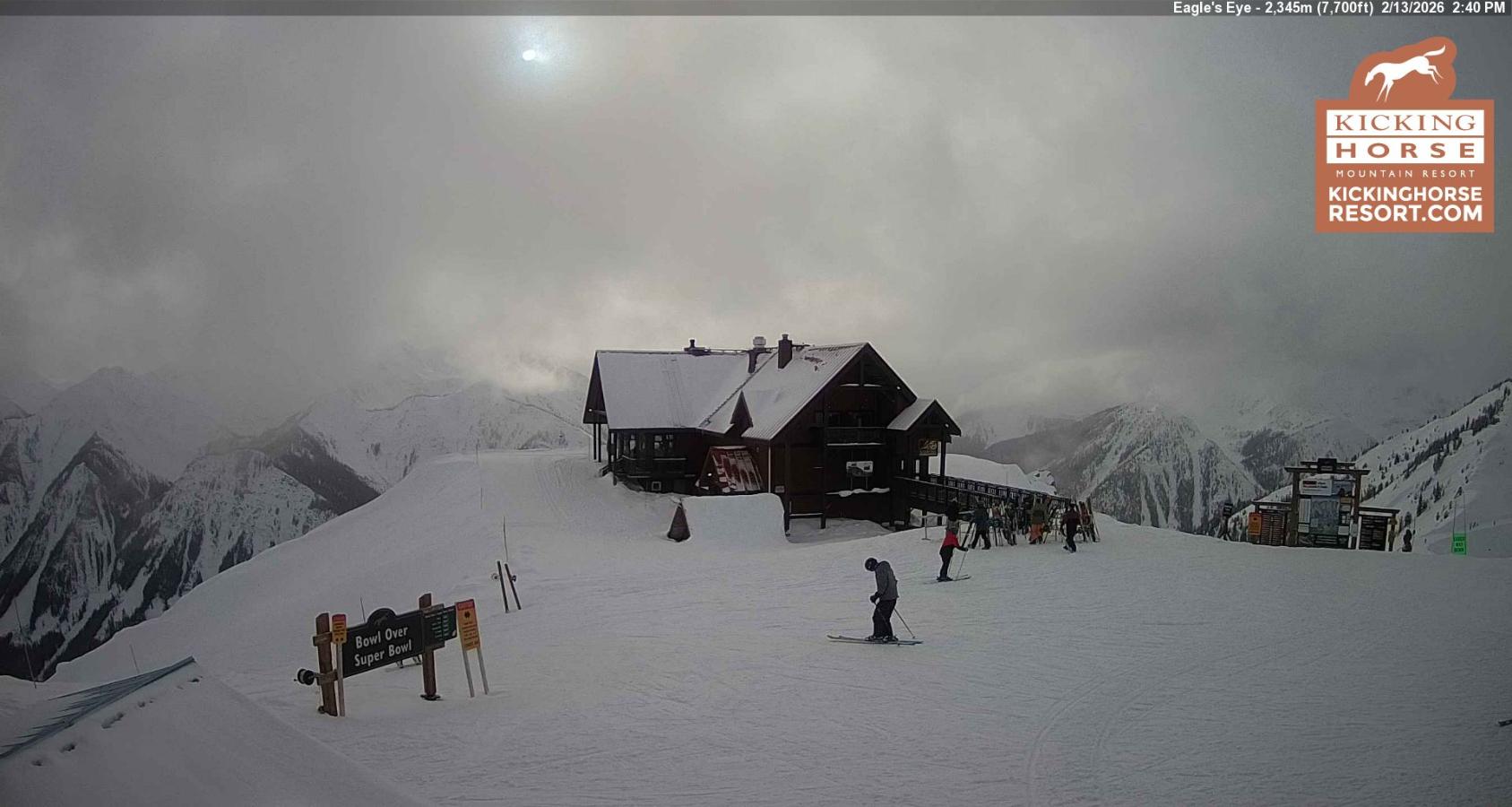 Webcam Kicking Horse: Eagles Eye Restaurant