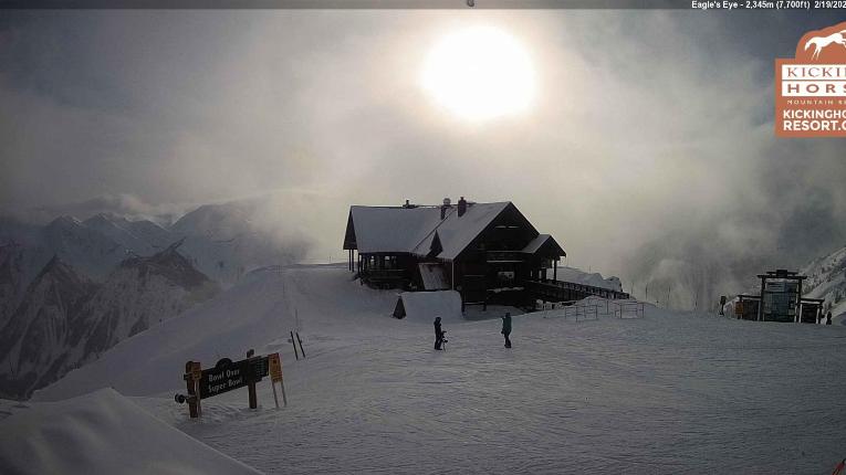 Webcam Kicking Horse: Eagles Eye Restaurant