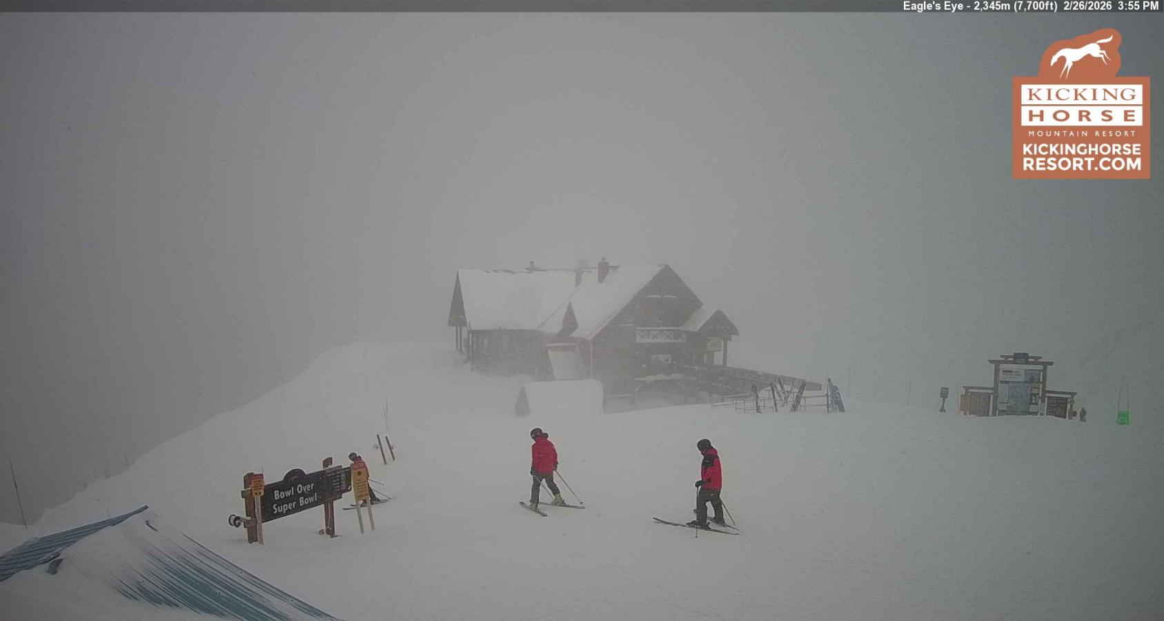 Webcam Kicking Horse: Eagles Eye Restaurant