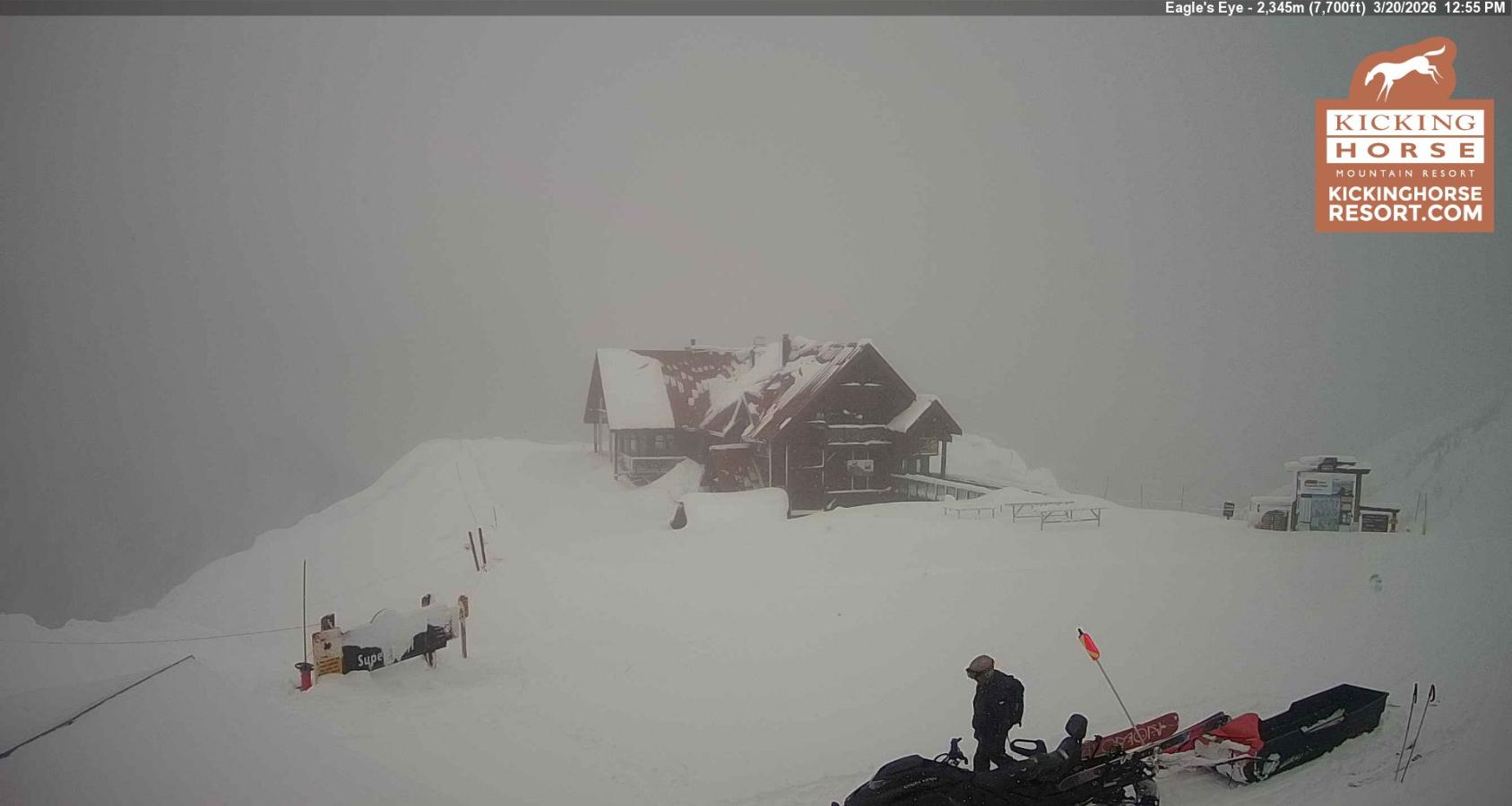 Webcam Kicking Horse: Eagles Eye Restaurant