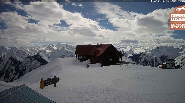 Webcam Kicking Horse: Eagles Eye Restaurant
