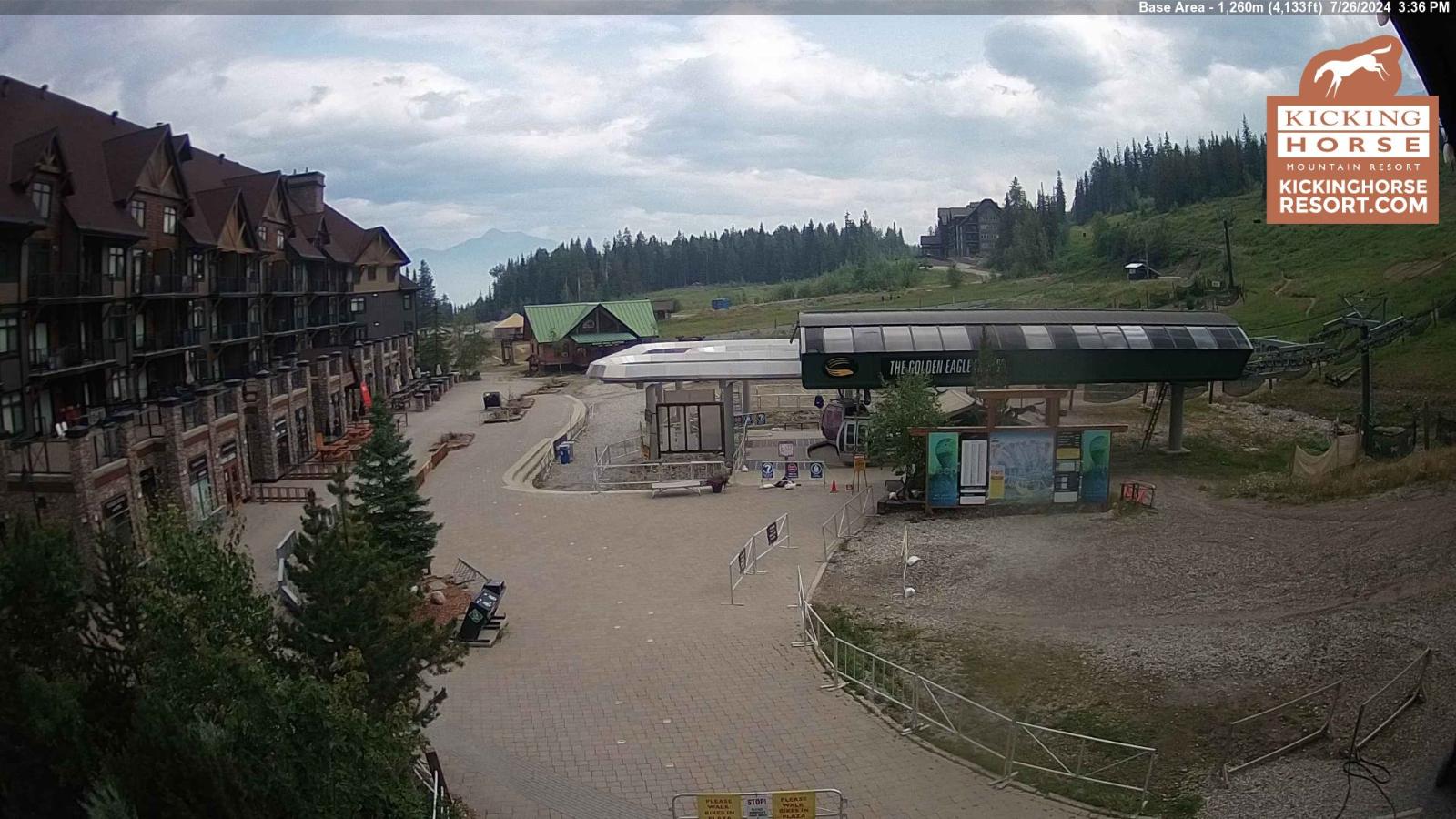 Webcam Kicking Horse: Gondola Base