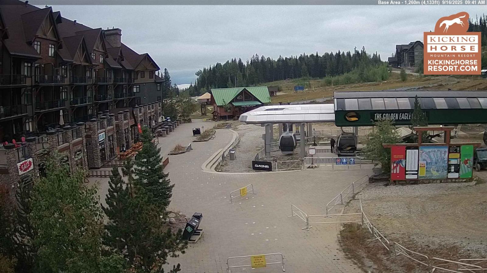 Webcam Kicking Horse: Gondola Base
