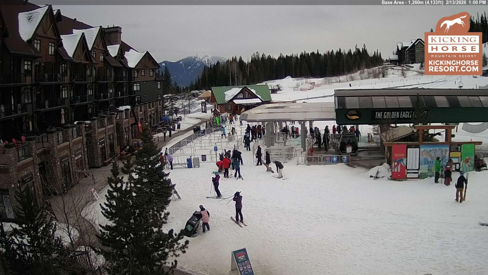 Webcam Kicking Horse: Gondola Base