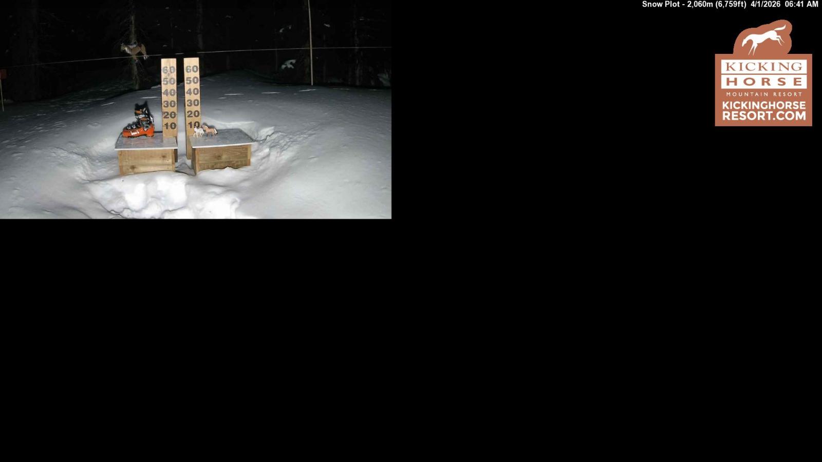 Webcam Kicking Horse: Snow Plot