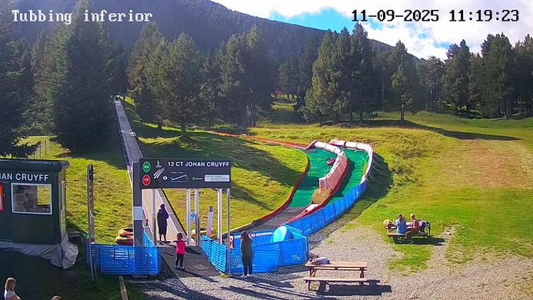 Webcam La Molina: Tubbing i cinta