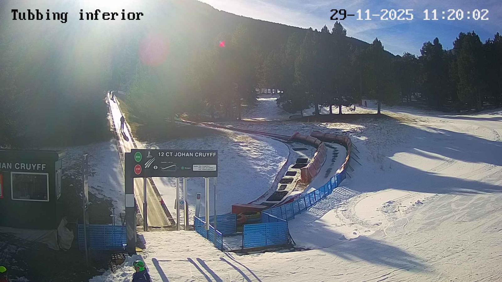 Webcam La Molina: Tubbing i cinta