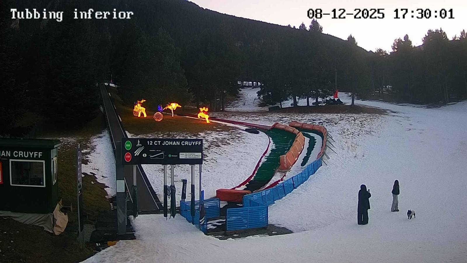 Webcam La Molina: Tubbing i cinta