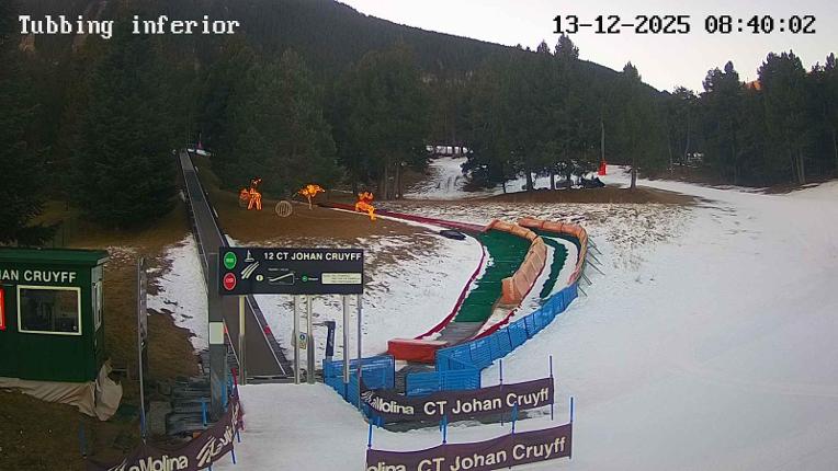 Webcam La Molina: Tubbing i cinta